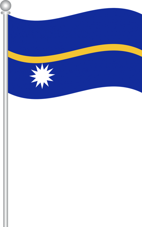 Nauru Vėliava, Vėliava, Nauru, Pasaulis, Nemokama Vektorinė Grafika