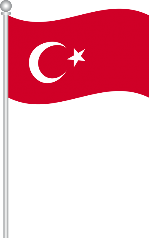 Turkijos Vėliava, Turkų Vėliava, Pasaulio Vėliava, Pasaulio Vėliavos, Turkija, Nemokama Vektorinė Grafika