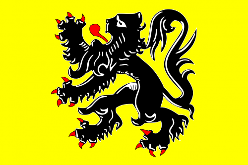 Flanders, Vėliava, Pareigūnas, Flamandų, Bendruomenė, Regionas, Belgija, Nemokama Vektorinė Grafika