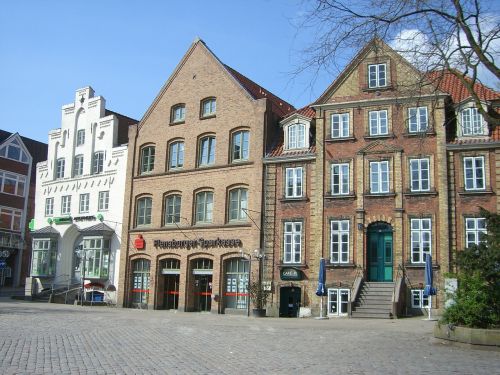 Flensburgas, Südermarkt, Istoriniai Namai, Senamiestis, Vokietija