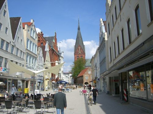 Flensburgas, Centro, Pėsčiųjų Zona, St Marys