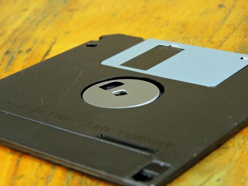 Floppy, Vintage, Atmintis, Kompiuteris, Senas, Senovės, Senovė