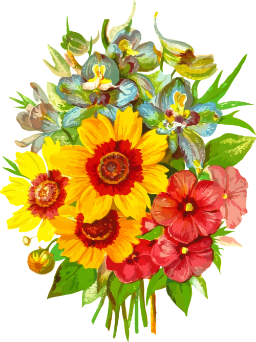 Flora, Gėlių, Gėlė, Larkspur, Augalas, Nemokama Vektorinė Grafika