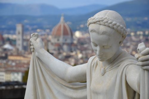 Florencija, Skulptūra, Akmuo, Figūra, Moteris, Kapinės, Italy