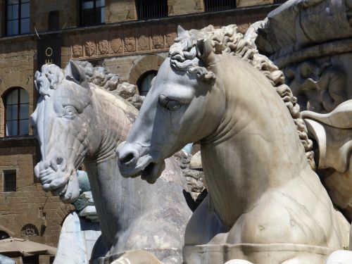 Florencija, Italy, Skulptūra, Arkliai