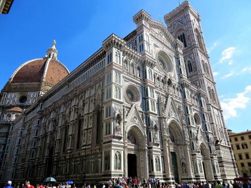 Florencija, Duomo, Italy, Katedra, Toskana, Fasadas, Bažnyčia, Ispanų, Architektūra, Orientyras, Renesansas, Kelionė, Firenze, Europa, Žinomas, Pastatas, Kupolas, Istorinis, Europietis, Bazilika, Turizmas, Religinis, Katalikų, Pritraukimas, Istorinis, Ekskursijos, Kultūra, Religija