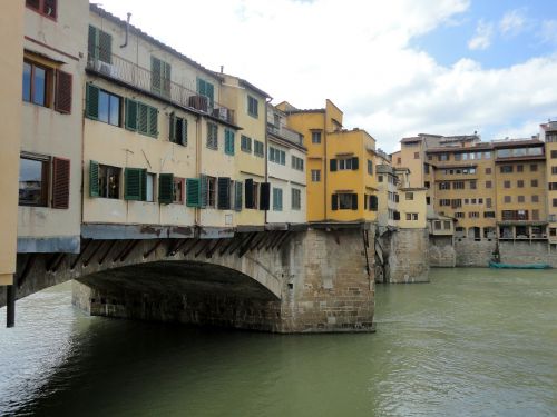 Florencija, Toskana, Italy, Ponte Vecchio, Vanduo, Tiltas