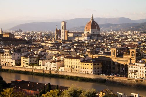 Florencija, Italy, Katedra, Architektūra, Miestas, Kupolas, Upė, Paminklas