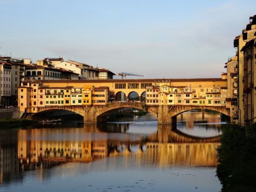 Florencija, Ponte Vecchio, Arno, Italy, Toskana