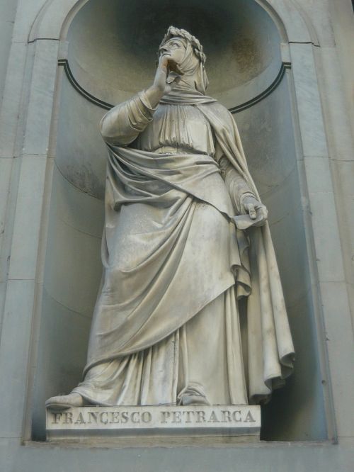 Florencija, Italy, Ispanų, Statula, Petrarca