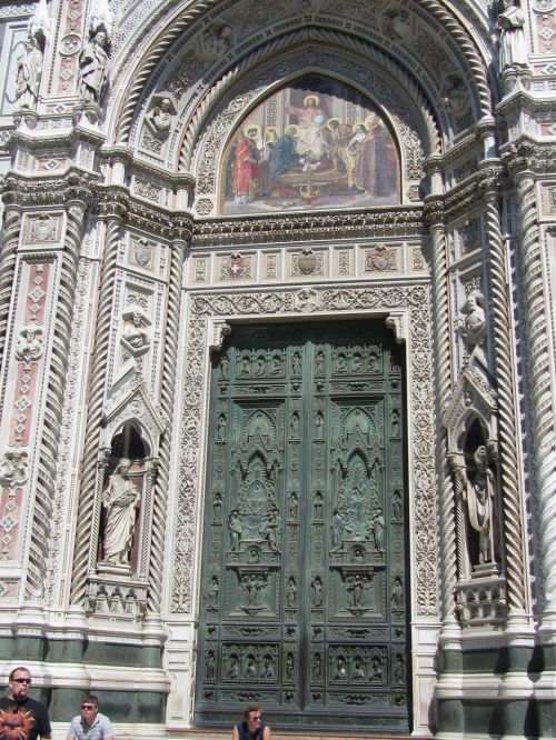 Florencija, Duomo, Fasadas, Durys, Santa Maria Del Fiore