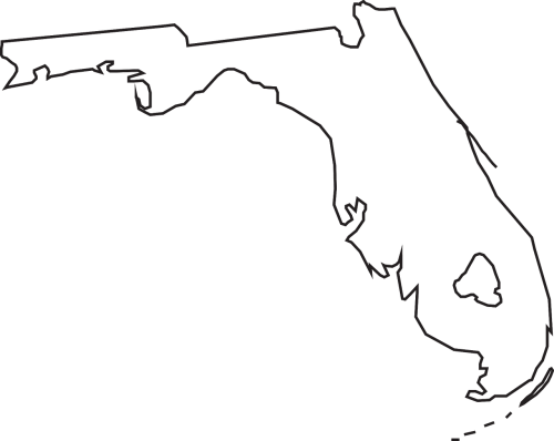 Florida, Valstybė, Žemėlapis, Geografija, United, Valstijos, Amerikietis, Nemokama Vektorinė Grafika