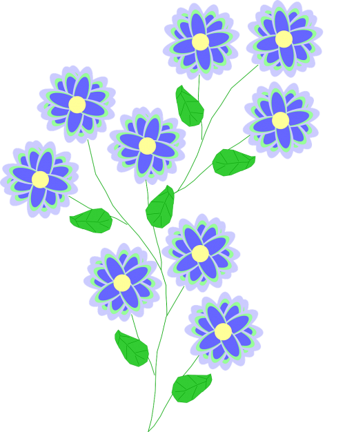 Gėlė, Augalai Pavasaris, Gėlių, Mėlynas, Nemokama Vektorinė Grafika
