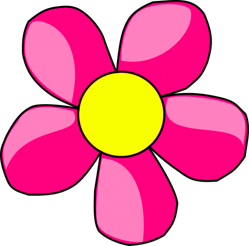 Gėlė, Daisy, Lelija, Rožinis, Nemokama Vektorinė Grafika
