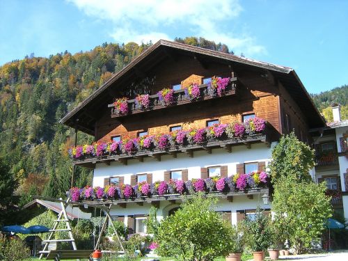 Gėlių Dėžė, Sodyba, Namai Gėlių Papuošalai, Tradicija, Bavarian, Bavarija, Allgäu