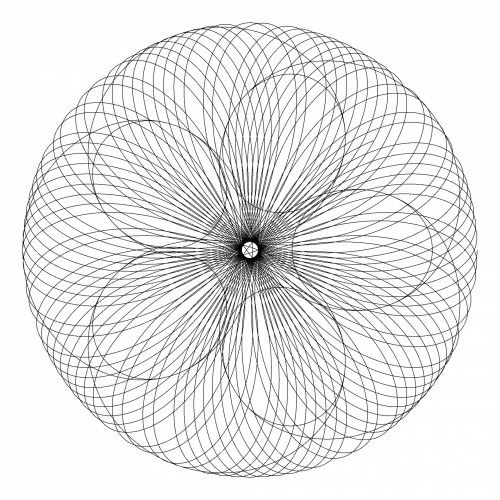 Piešimas,  Gėlė,  Spirograph,  Balta,  Fonas,  Simetriškas,  Geometrinis,  Linijos,  Modelis,  Gėlių Spiro