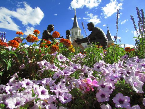 Gėlės, Statula, Religija, Šventykla, Mormonas, Provo, Utah