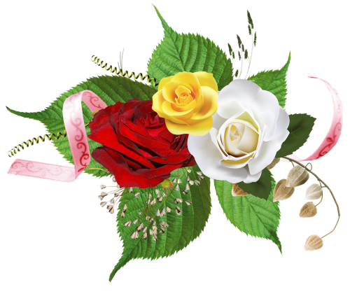 Gėlės, Rožės Su Ornamentu, Apdaila, Aksesuarai