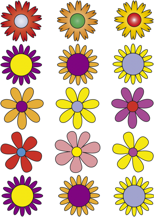 Gėlės,  Vektoriniai Gėlės,  Abstraktus,  Be Honoraro Mokesčio