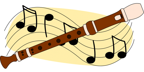 Fleita, Muzikinis, Instrumentas, Smūgis, Žaisti, Woodwind, Nemokama Vektorinė Grafika