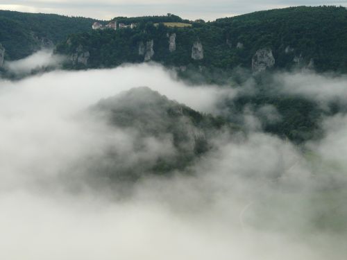 Rūkas, Kraštovaizdis, Danubės Slėnis, Vildštejn, Debesys, Stratus Fractus Silva Genitus