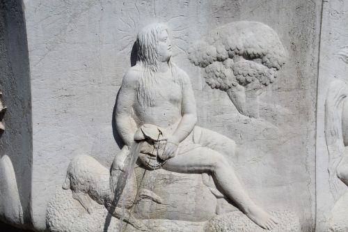 Fontana, Skulptūra, Menas, Statula, Paminklas, Marmuras, Bergamo, Lombardija, Italy