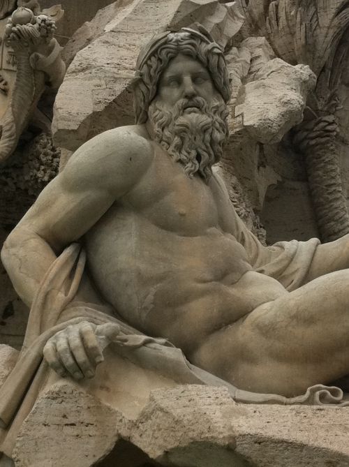 Fontana, Statula, Trevi, Italy, Paminklas, Statulos, Skulptūra, Marmuras, Roma