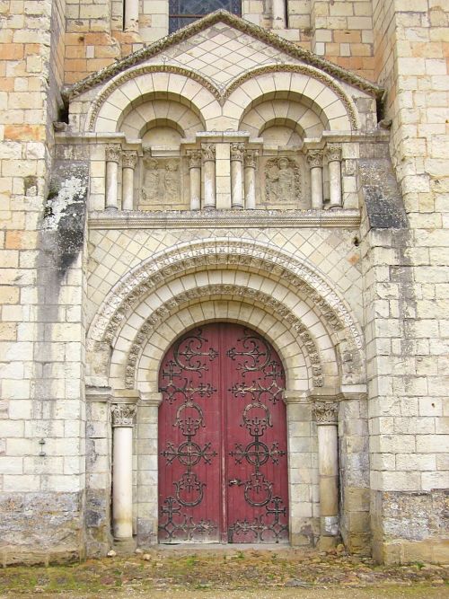 Fontevraud Abbey, Portalas, France, Abatija, Vienuolynas, Chinon, Romanesque, Gotika, Unesco
