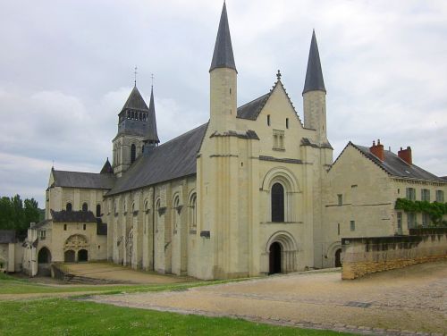 Fontevraud Abbey, Abatija, Vienuolynas, France, Chinon, Romanesque, Gotika, Unesco