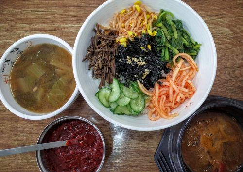 Maistas, Bobas, Korėjos Respublika, Bibimbap, Vegetariškas, Korėjiečių Kalba, Maisto Fotografija, Pietauti, Koreaniškas Tradicinis Maistas, Korėjiečių Maistas