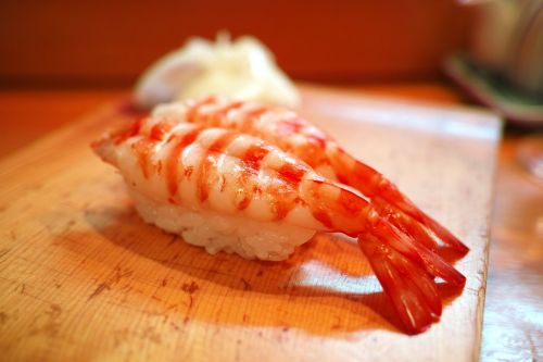 Maistas, Sushi, Krevetės, Tigrinė Krevetė, Restoranas, Virtuvė, Japonų Maistas, Japonijos Maistas