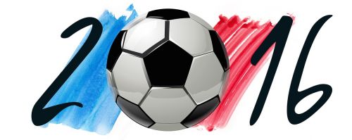 Futbolas, Europos Čempionatas, Reklama, 2016, Vyrai, Em, Sportas, Ženklas, Vėliava, Mėlynas, Balta, Raudona, France, Metai