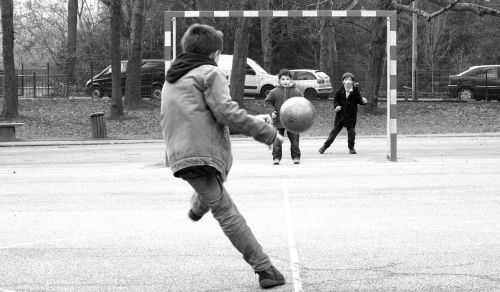 Futbolas, Žaisti, Vaikai, Proce Parkas, Nantes