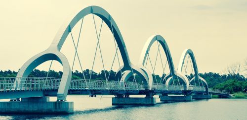 Pėsčiųjų Tiltas, Ciklinis Tiltas, Vanduo, Architektūra