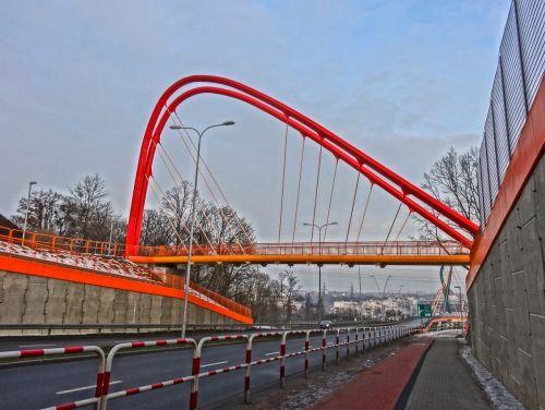 Pėsčiųjų Tiltas, Bydgoszcz, Perėjimas, Tiltas, Šiuolaikiška, Infrastruktūra, Struktūra, Architektūra
