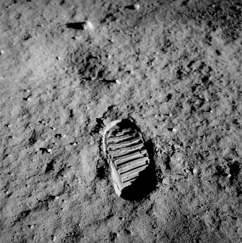 Pėdsakas, Apollo 11, Buzz Aldrin, Mėnulio Paviršius, Atsekti, Pakartotinai Spausdinti, Profilis