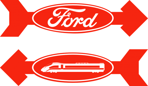 Ford, Traukinys, Rodyklė, Logotipas, Raudona, Vektorius, Kryptis, Nemokama Vektorinė Grafika