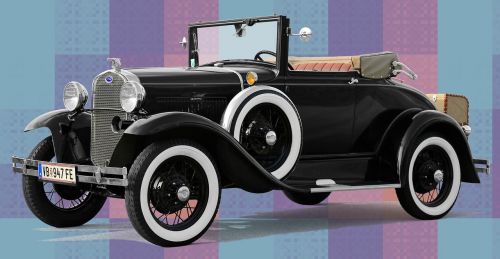 Ford, Kabrioletas, 1930, Oldtimer, Klasikinis, Automobiliai, Senas, Amerikietis, Usa, Amerikietis, Kabrioletas, Kupė, Automatinis