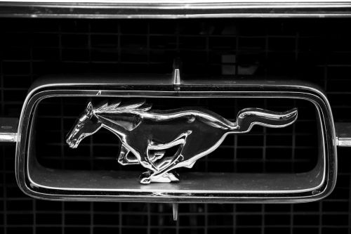 Ford Mustang, Ford, Automatinis, Logotipas, Arklys, Automobiliai, Transporto Priemonė, Ponis, Oldtimer, Mustangas, Amerikietis, Lenktyninis Automobilis, Sidabras, Emblema