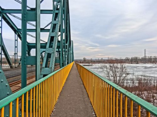 Fordonski Tiltas, Bydgoszczy, Vistula, Perėjimas, Infrastruktūra, Perspektyva, Pėsčiųjų Takas, Upė
