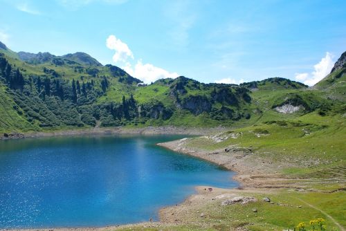 Formarinsee, Ežeras, Vanduo, Lech Am Arlberg, Kalnai, Gamta, Kraštovaizdis