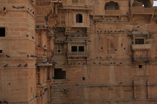 Fortas, Indija, Rajasthan, Architektūra, Asija, Senovės, Smiltainis, Istorija, Istorinis, Paveldas, Jaisalmer, Unesco, Pastatas