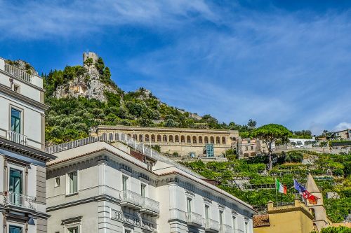 Fortas, Bokštas, Kalnas, Taormina, Sicilija, Italy, Kelionė, Senovės, Tvirtovė