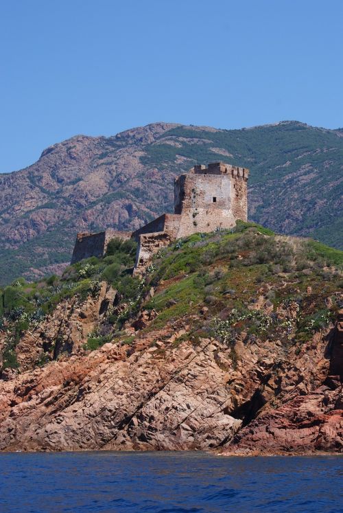 Fortas, Pakrantė, France, Korsika, Kraštovaizdis, Architektūra, Kariuomenė, Istorinis