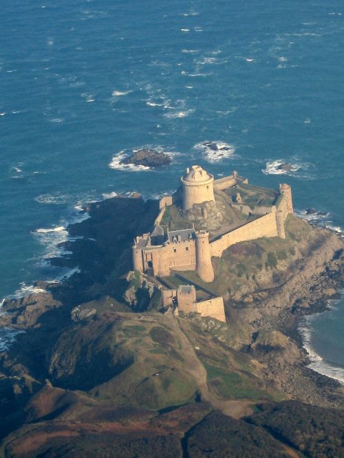Fort Lath, Dangtelis Fréhel, Brittany, Jūra, Tvirtovė, Oro Vaizdas