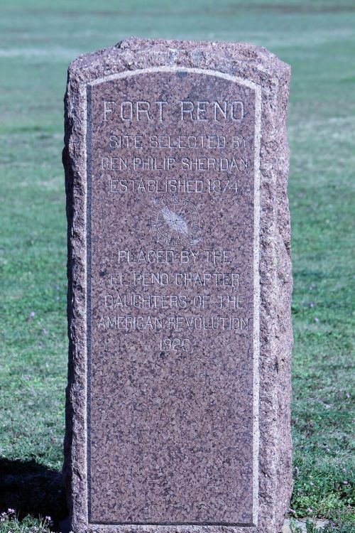 Fort Reno, Oklahoma, Žymeklis, Akmuo, Istorinis, Orientyras, Akmenys