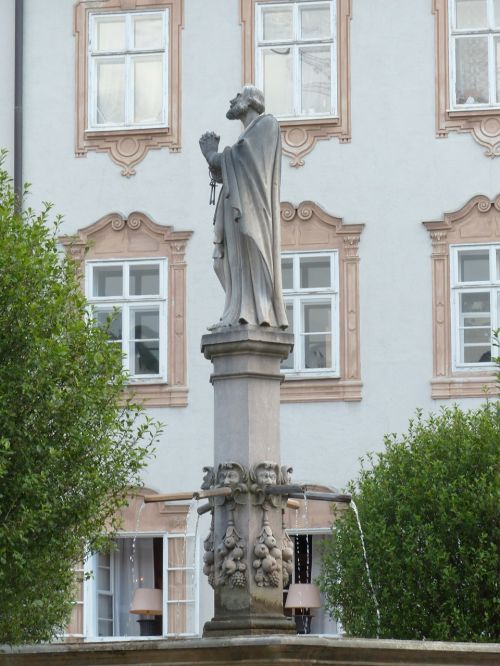 Fontanas, Statula, Saint Rupert, Barokas, Abatijos Teismas, Max Gandolf