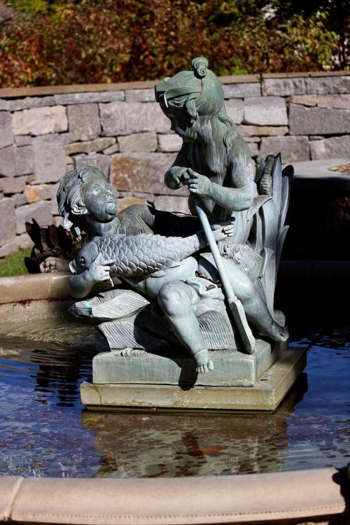 Fontanas, Skulptūra, Statula, Vanduo, Minnesota, Kraštovaizdžio Arboretum