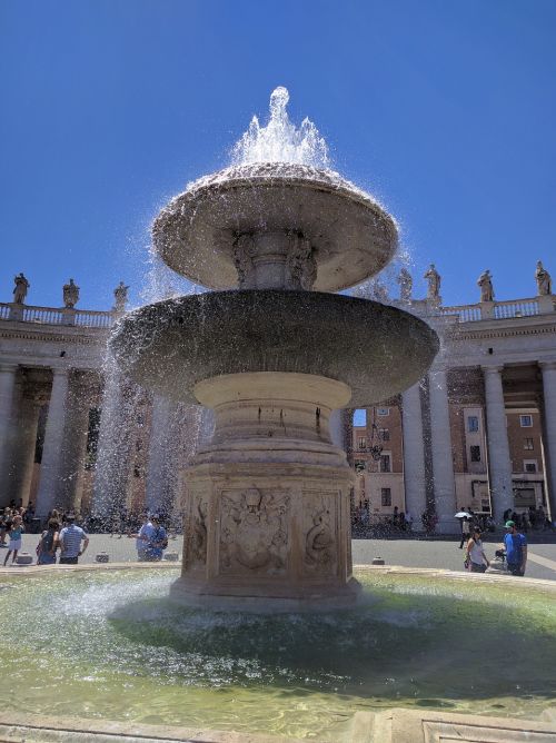 Fontanas, Roma, Vatikanas, Lankytinos Vietos, Marmuras, Fontano Miestas, Vanduo, Italy, Architektūra