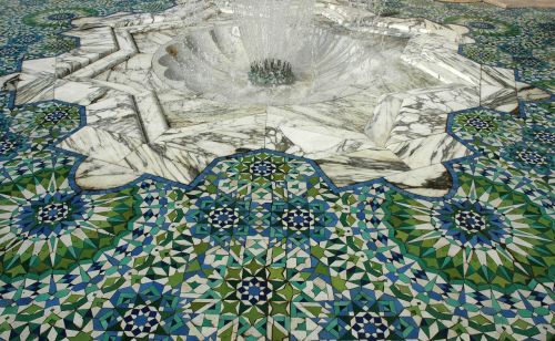 Fontanas, Plytelės, Mozaika, Modeliai, Marokas, Casablanca